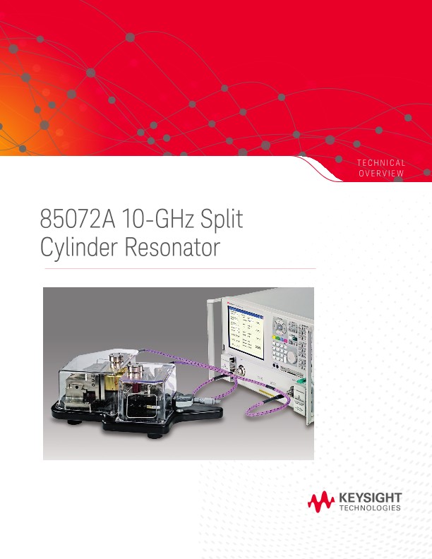 85072A 10-GHz Split Cylinder Resonator | Keysight